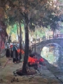 KWIACIARKI PRZY KANALE W AMSTERDAMIE GERHARD DICKMEIS