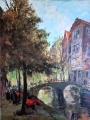 KWIACIARKI PRZY KANALE W AMSTERDAMIE GERHARD DICKMEIS