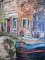 KWIACIARKI PRZY KANALE W AMSTERDAMIE GERHARD DICKMEIS