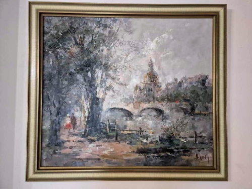 SPACER PRZY MOŚCIE NAD SEKWANĄ ALEXANDR KARDIN