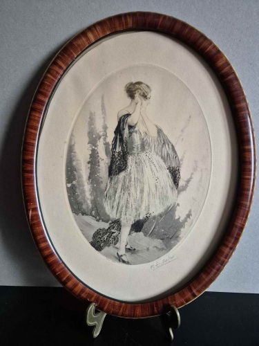 Emile Paul Felix Kobieta zapinająca kolczyk