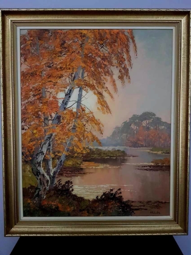 ZŁOTA JESIEŃ HANS KALUSKE Malarstwo olejne