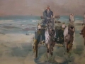 Na plaży w Trouville Walter Prescher van Ed Piękna impresja