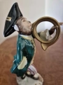 Wyjątkowa Figurka Małpa Wędrowny Muzyk - Trębacz